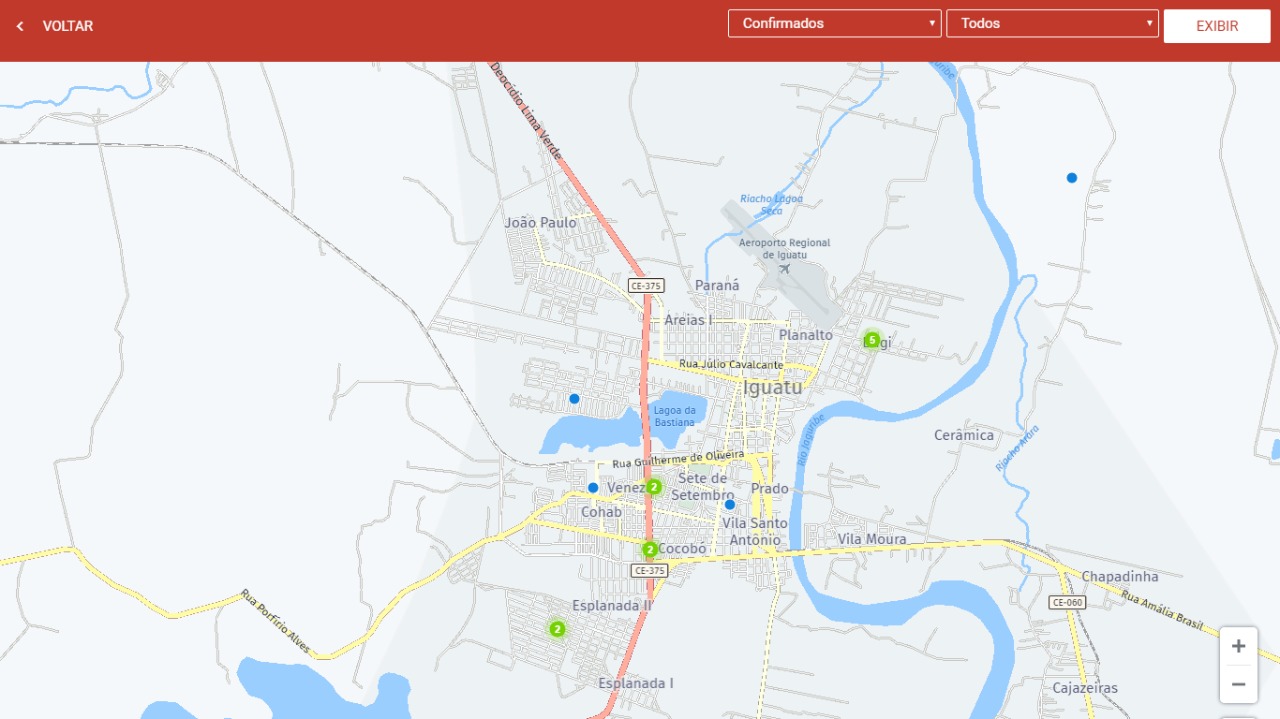 Iguatu cria plataforma para georreferenciamento da Covid-19
