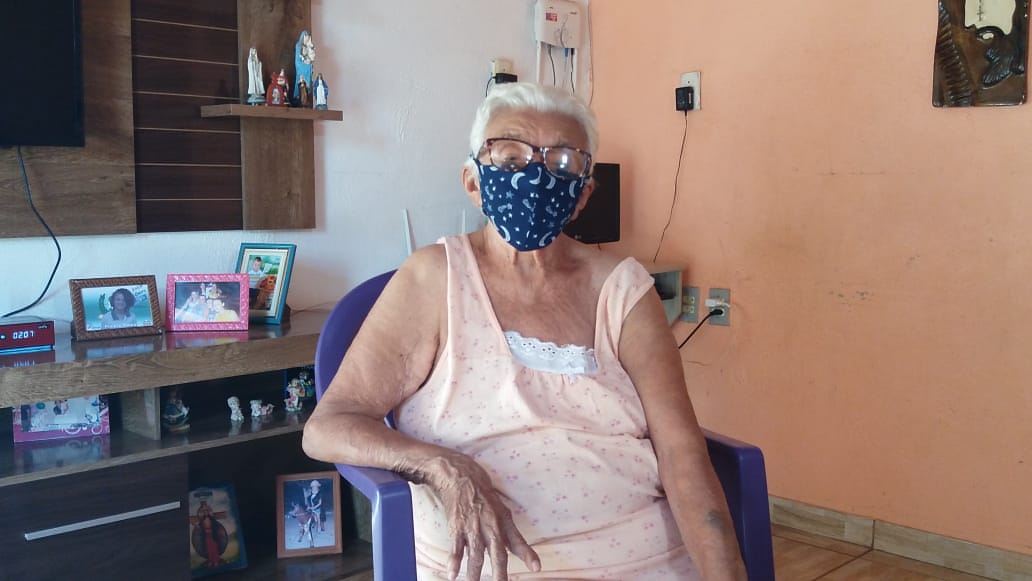 Dona Euvira Rodrigues, 82 anos, venceu a Covid-19