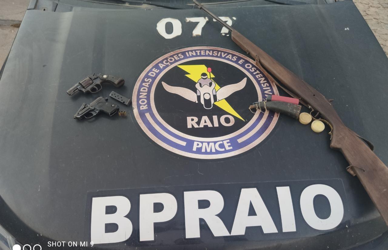 Homem é preso com três armas de fogo em Acopiara