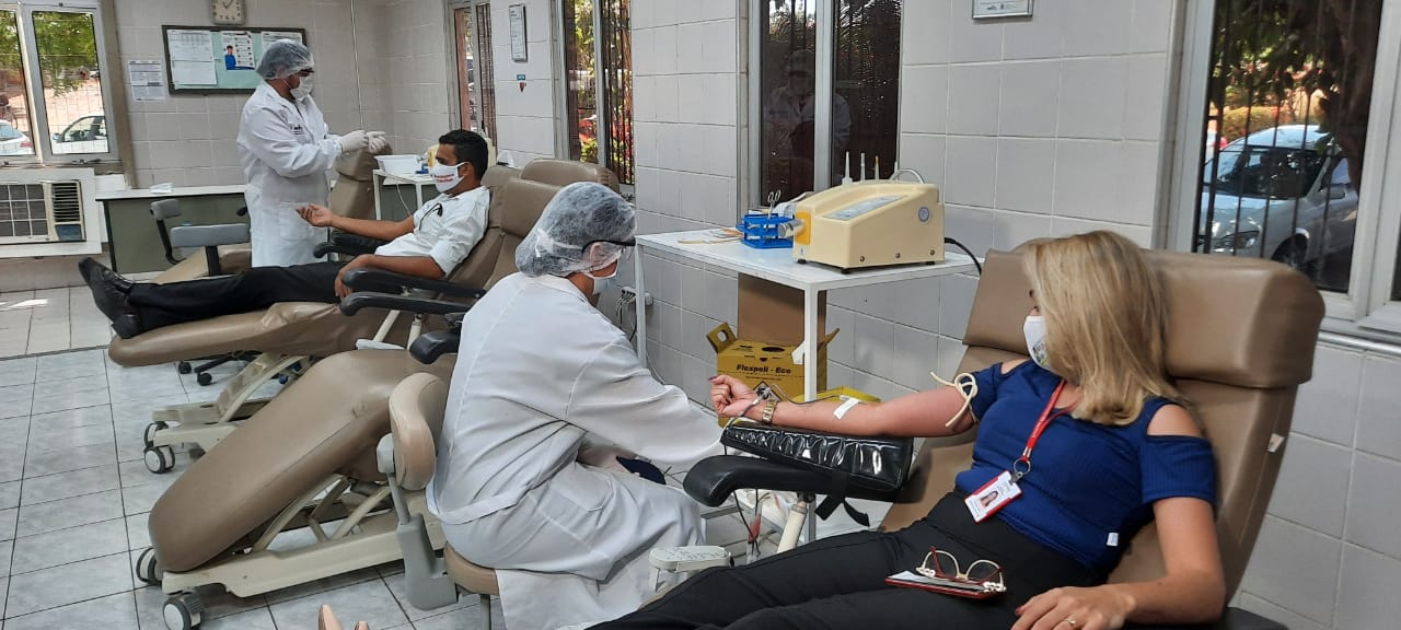 Instrutores e donos de autoescolas doam sangue ao Hemoce