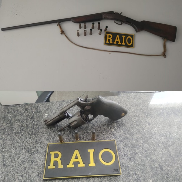 RAIO apreende armas em Iguatu e Acopiara