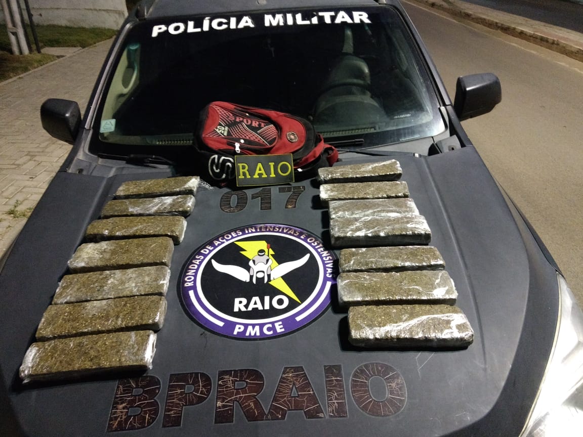 Polícia apreende quase 10kg de maconha em Iguatu