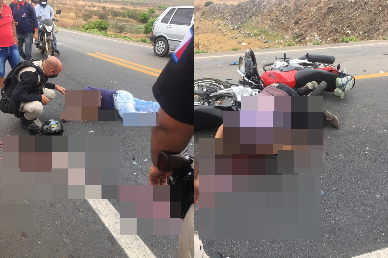 Colisão entre motociclistas deixa uma vítima morta e duas feridas em Iguatu