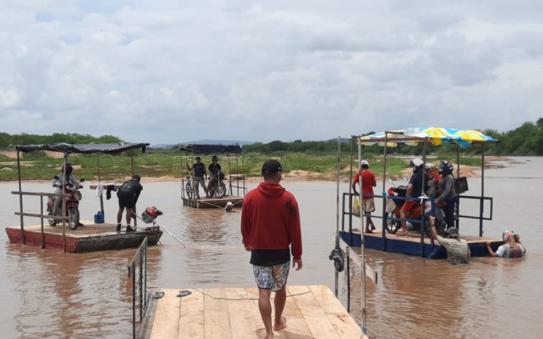 Rio Jaguaribe registra primeira cheia do ano