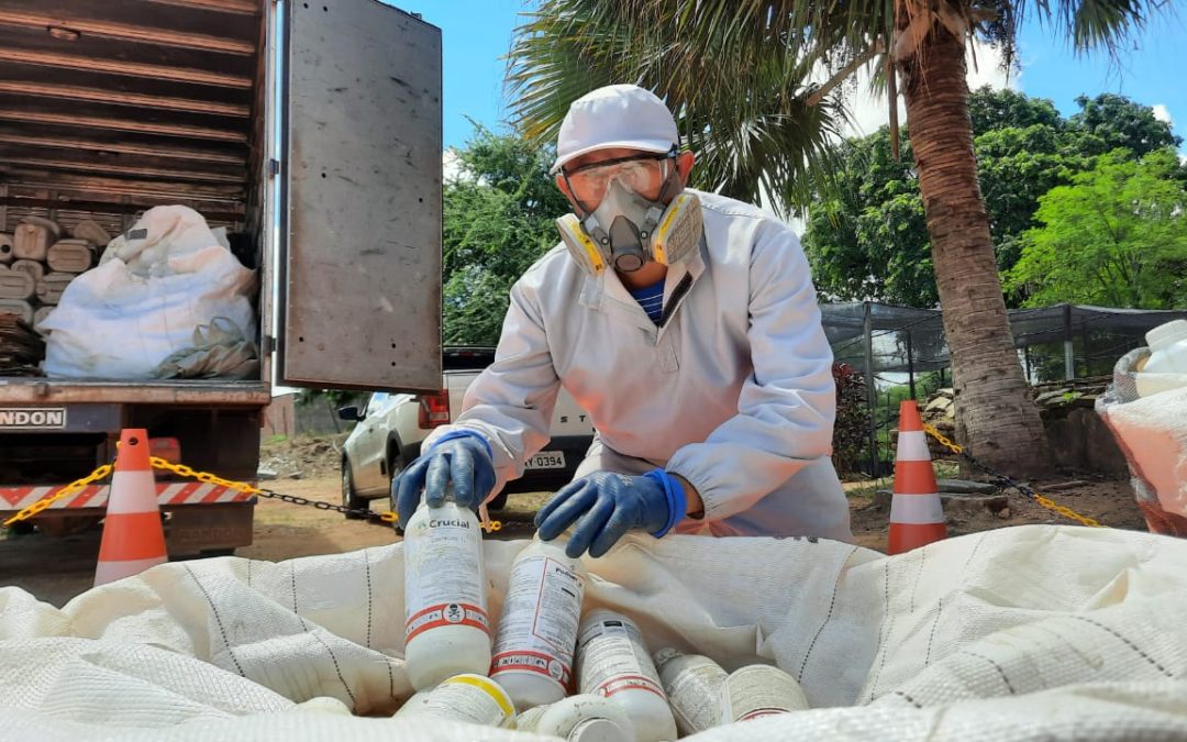 Recolhimento de embalagens vazias de agrotóxicos fica abaixo do esperado