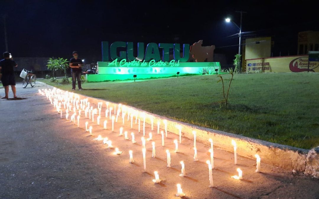 Ato lembra mortes por Covid-19 em Iguatu