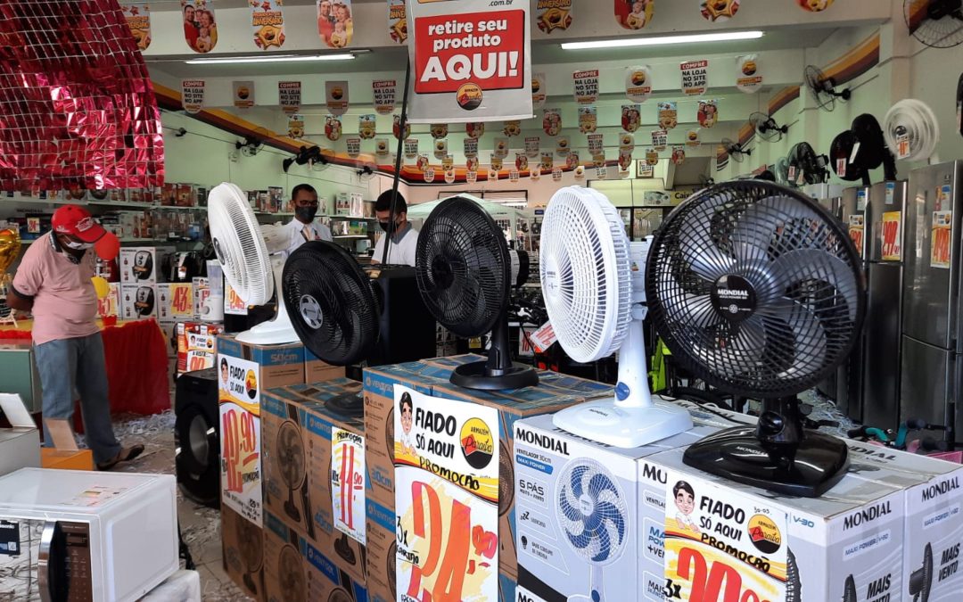 Calor provoca aumento da procura por ventilador em Iguatu