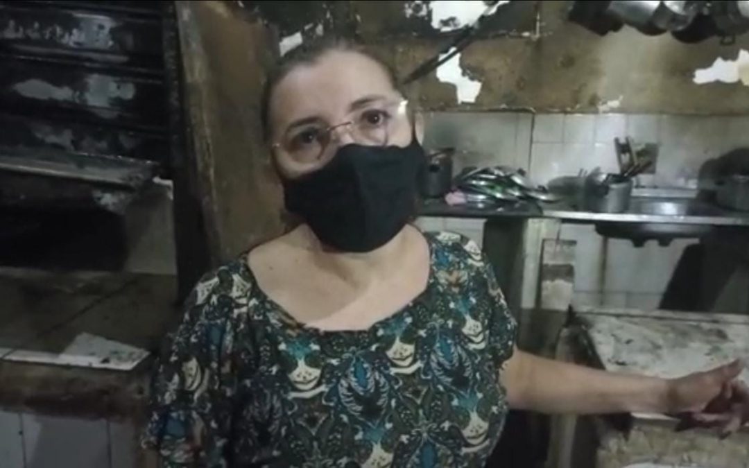 Campanha solidária ajuda dona de box que incendiou no mercado