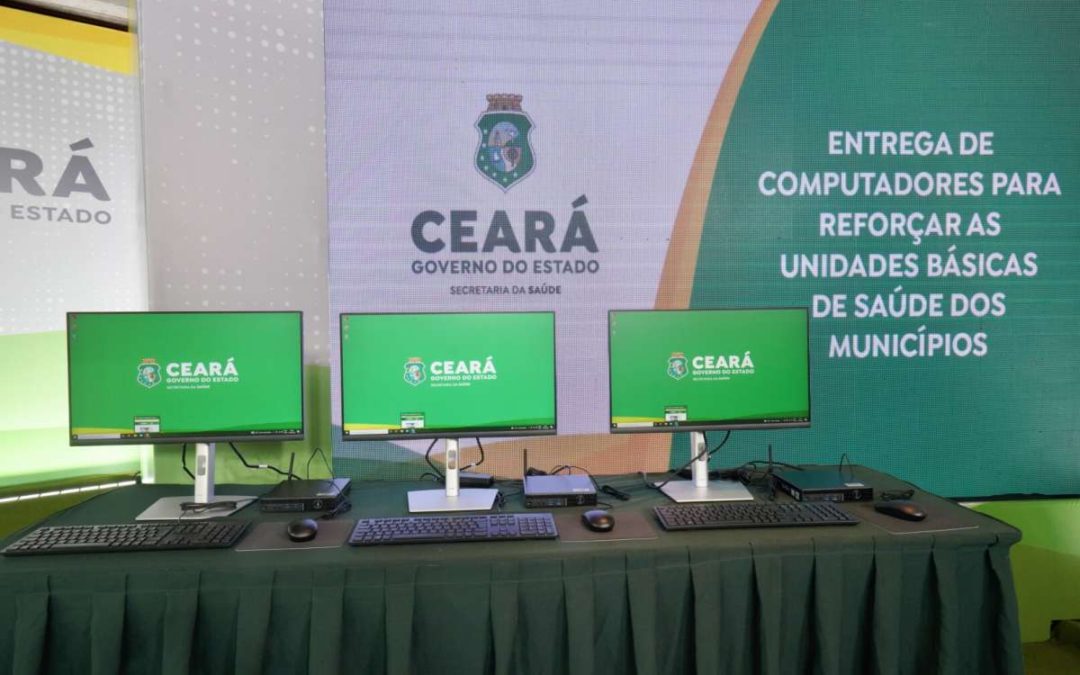 Municípios cearenses recebem novos computadores para reequipar unidades básicas de saúde