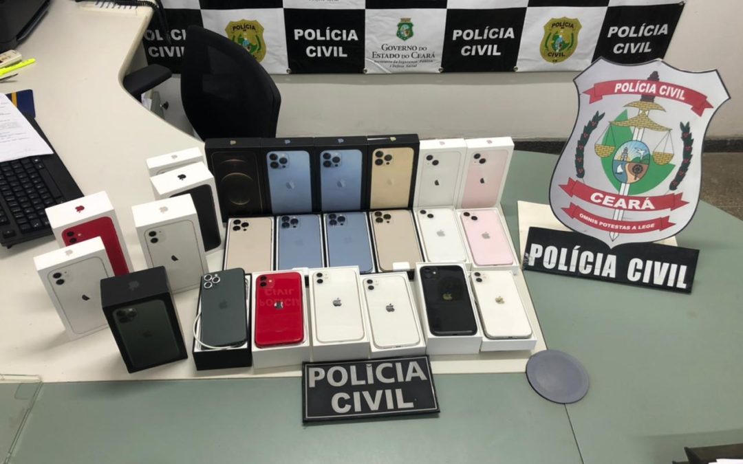 Operação recupera na Paraíba e na Colômbia 15 iPhones furtados em loja de Iguatu