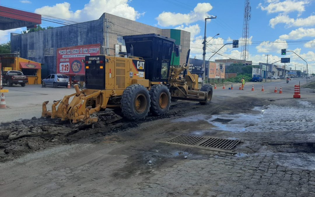 Avenida Ailton Alexandre recebe frente de serviço