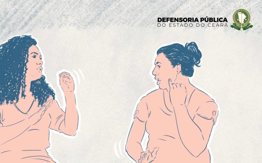 Mulheres surdas resolvem conflito em mediação na Defensoria em Iguatu