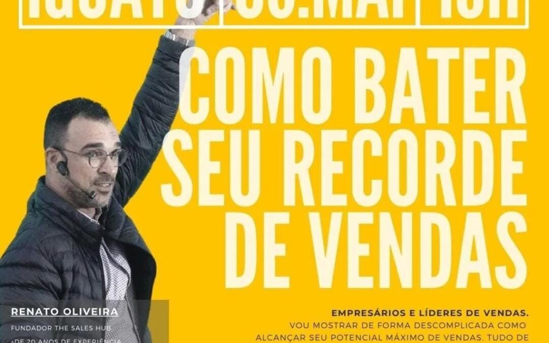 CDL promove palestra ‘Como bater seu recorde de vendas’