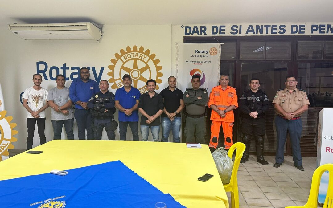 Rotary e forças de segurança alinham estratégias para EXPOIGUATU