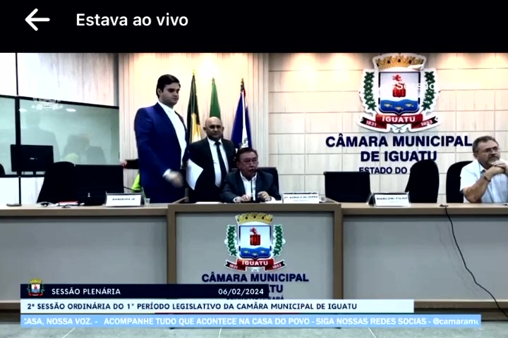 Semana tensa na Câmara de Iguatu intensifica confronto político